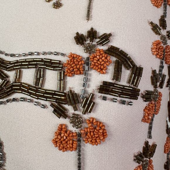 Valentino Runway Collector Dress 38 NWT Beaded Embroidered Silk Pink $15k Rare - Picture 5 of 16